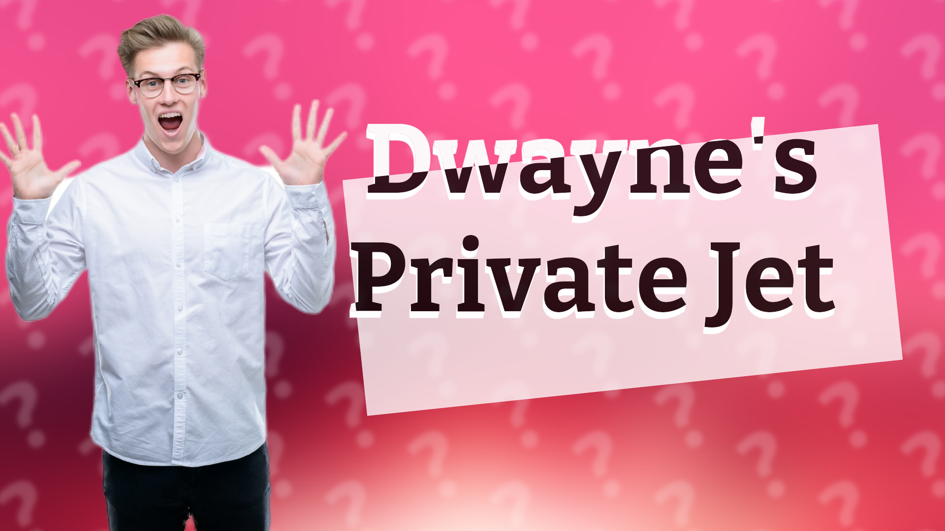 Dwayne's Private Jet