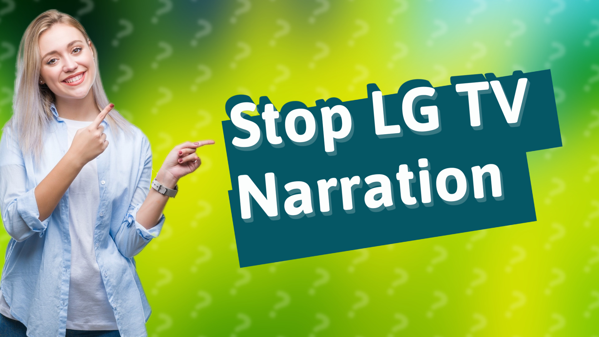 Stop LG TV Narration