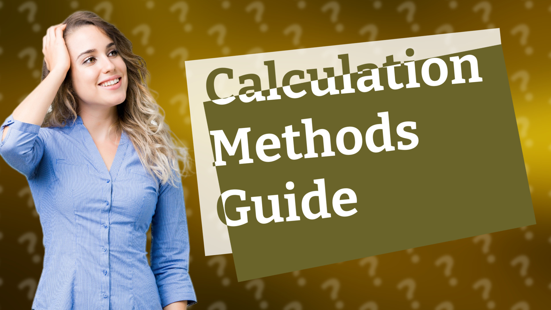 Calculation Methods Guide
