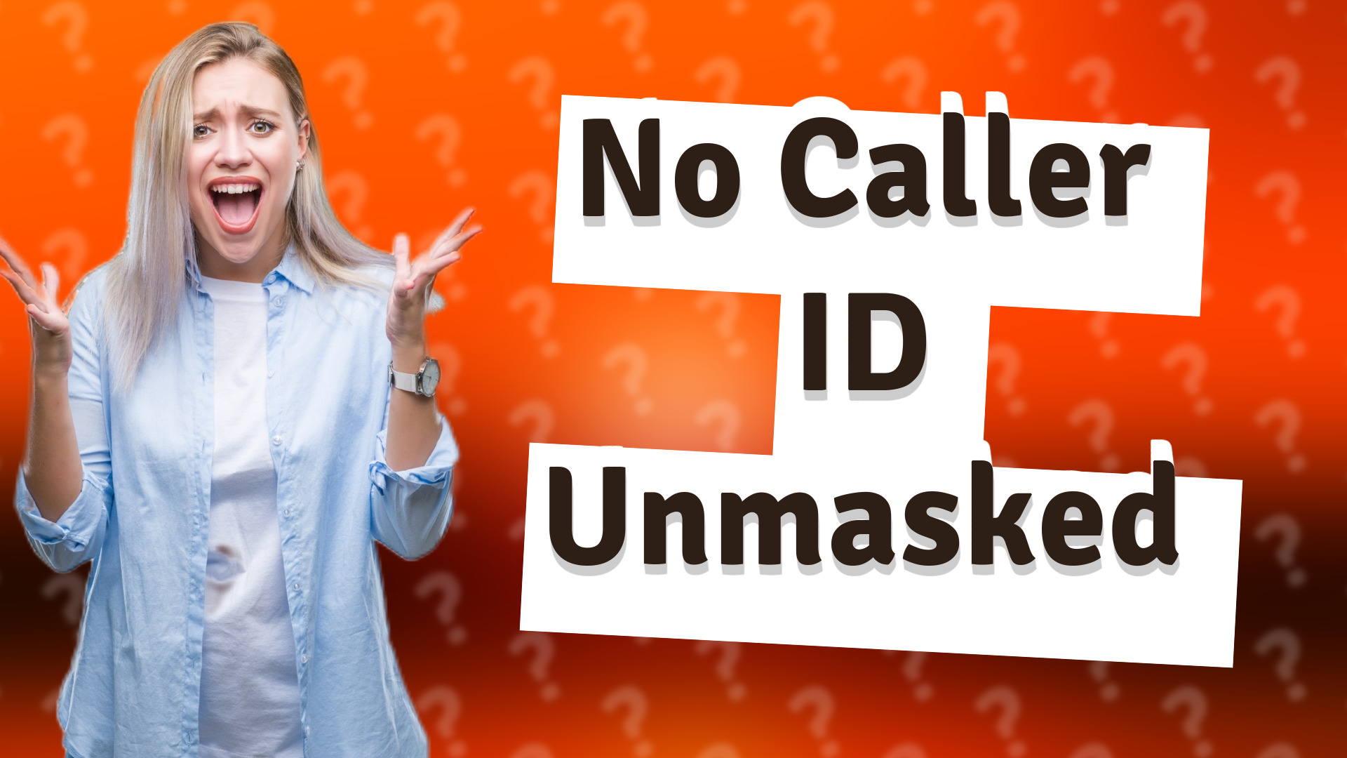 No Caller ID Unmasked