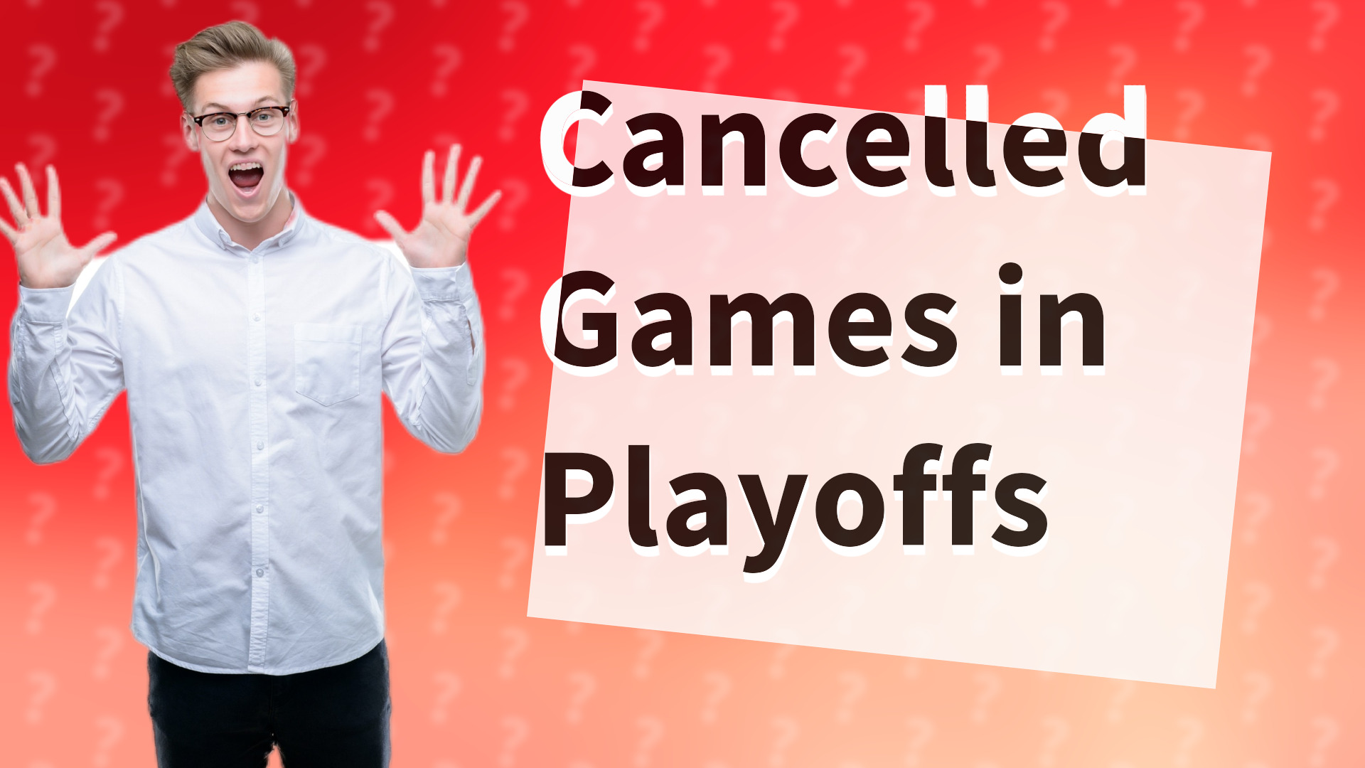 Cancelled Games in Playoffs