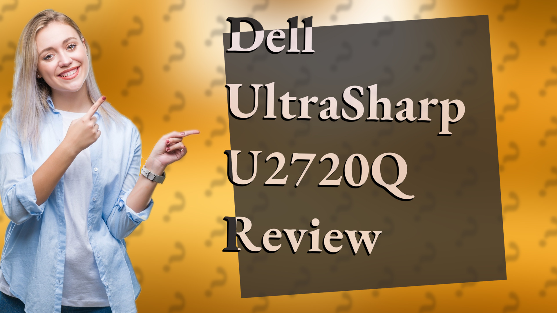 Dell UltraSharp U2720Q Review