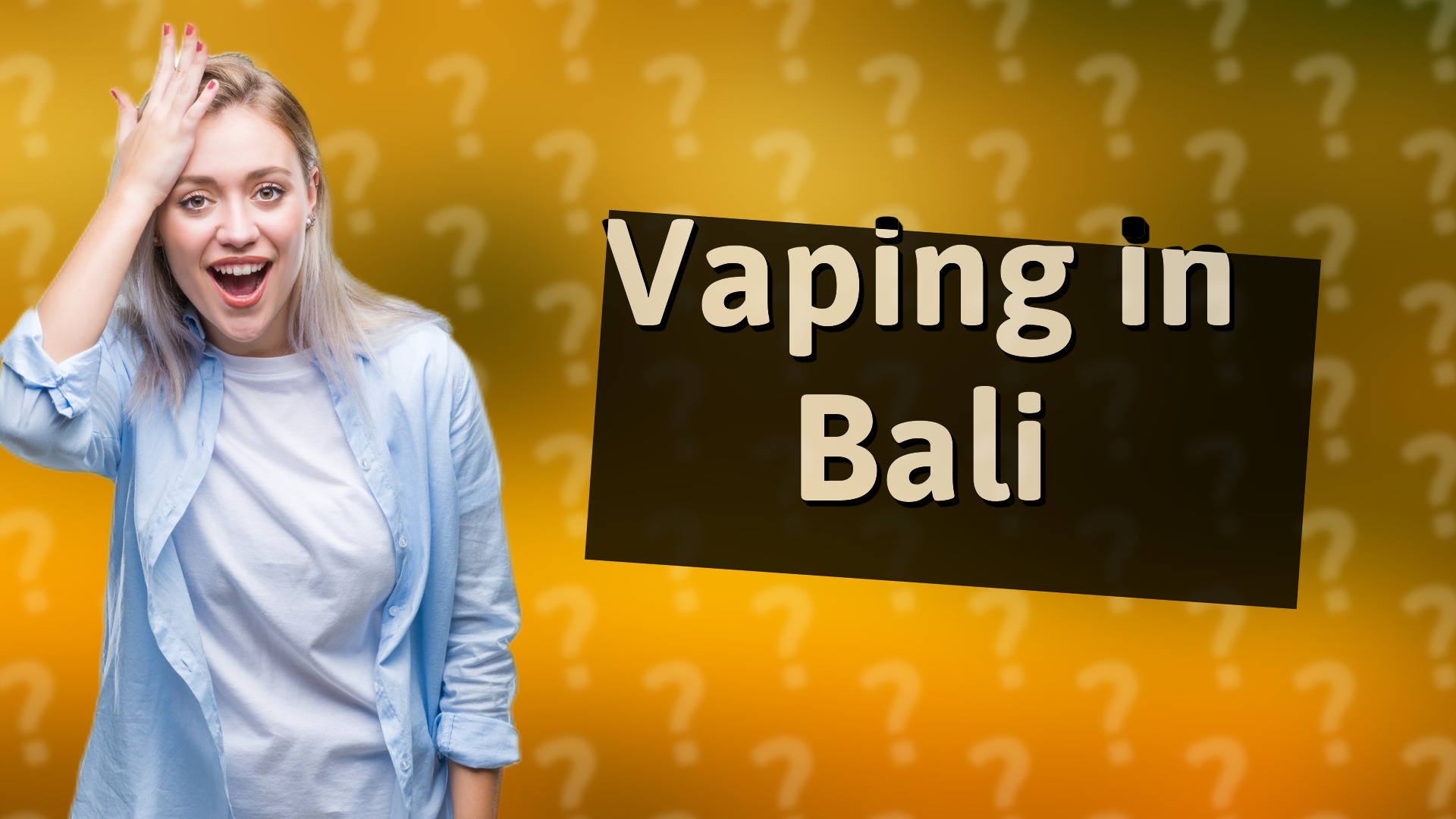 Vaping in Bali