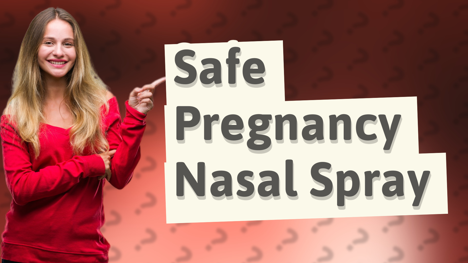 Safe Pregnancy Nasal Spray