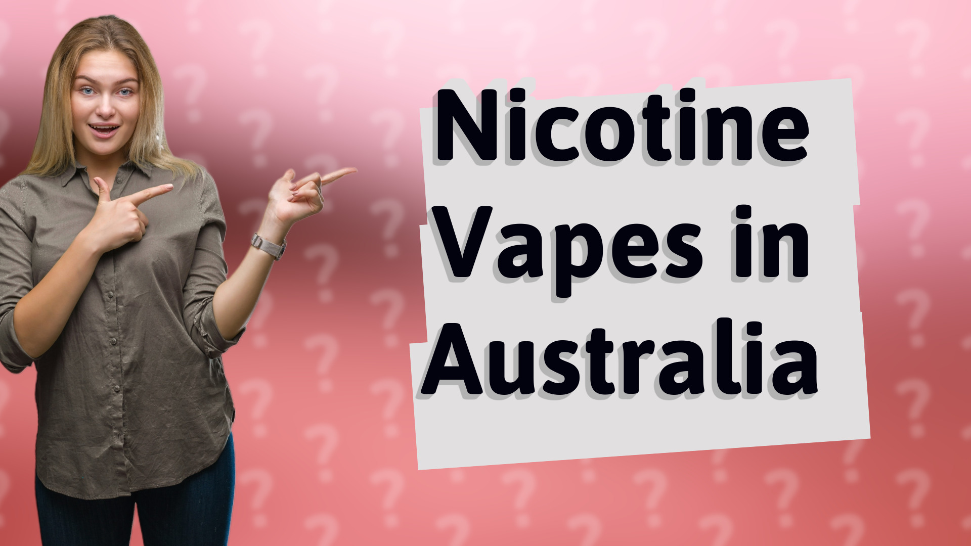 Nicotine Vapes in Australia