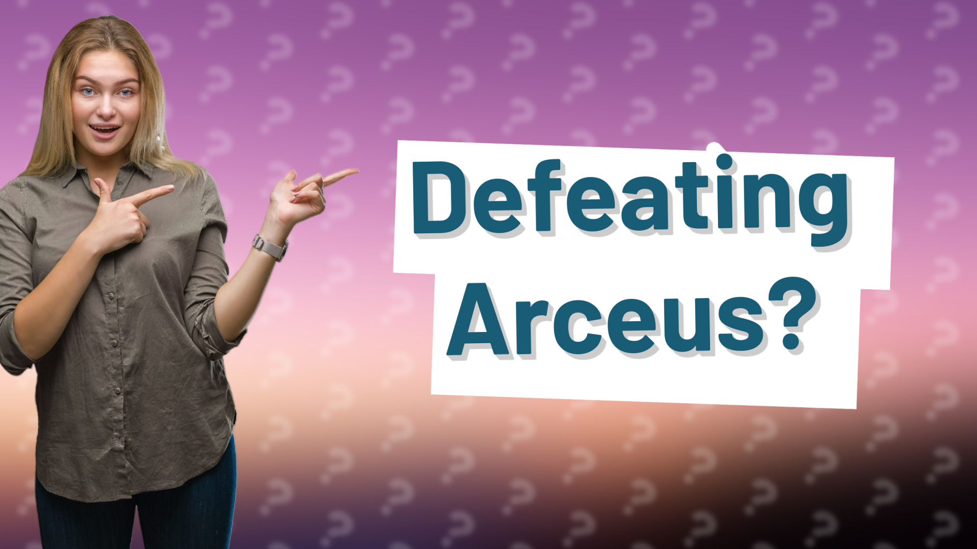 Defeating Arceus?