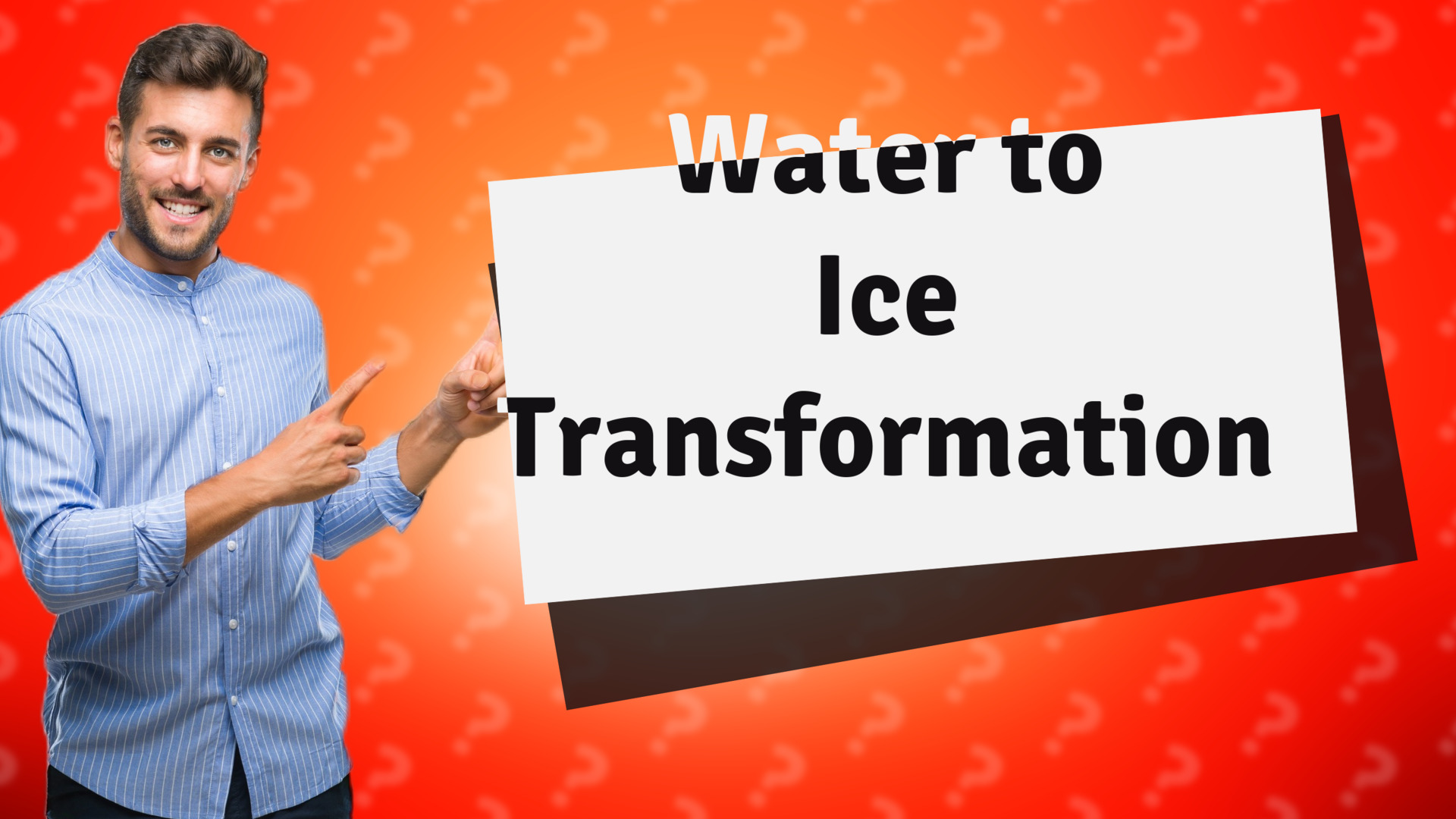 Water to Ice Transformation