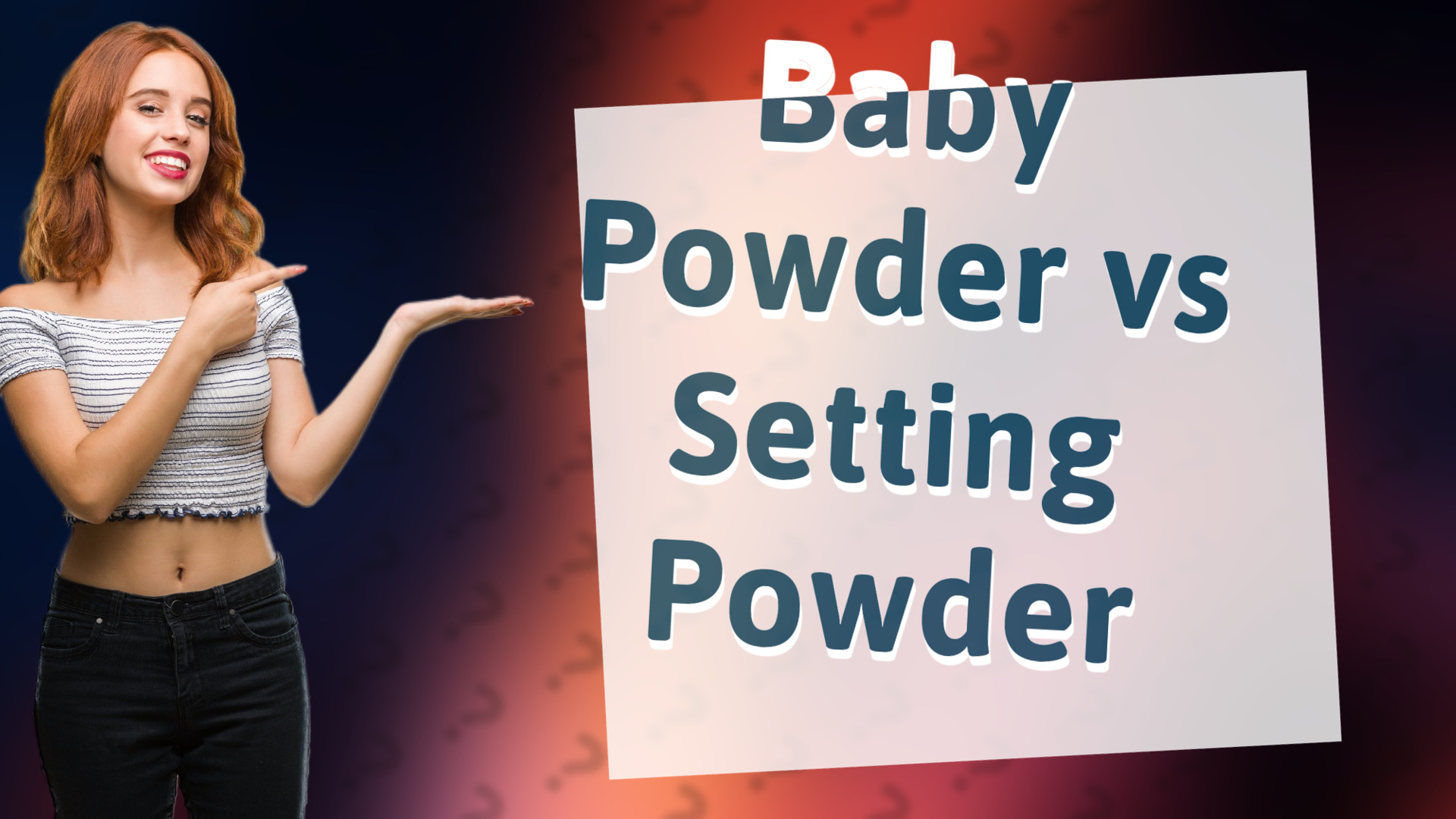 Baby Powder vs Setting Powder