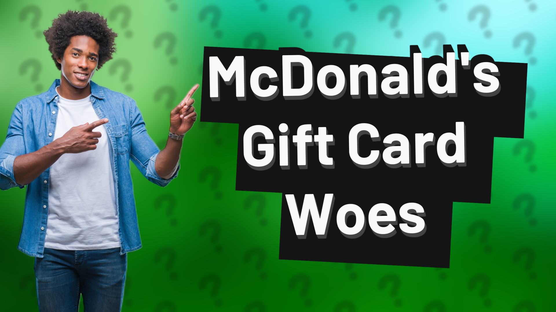 McDonald's Gift Card Woes