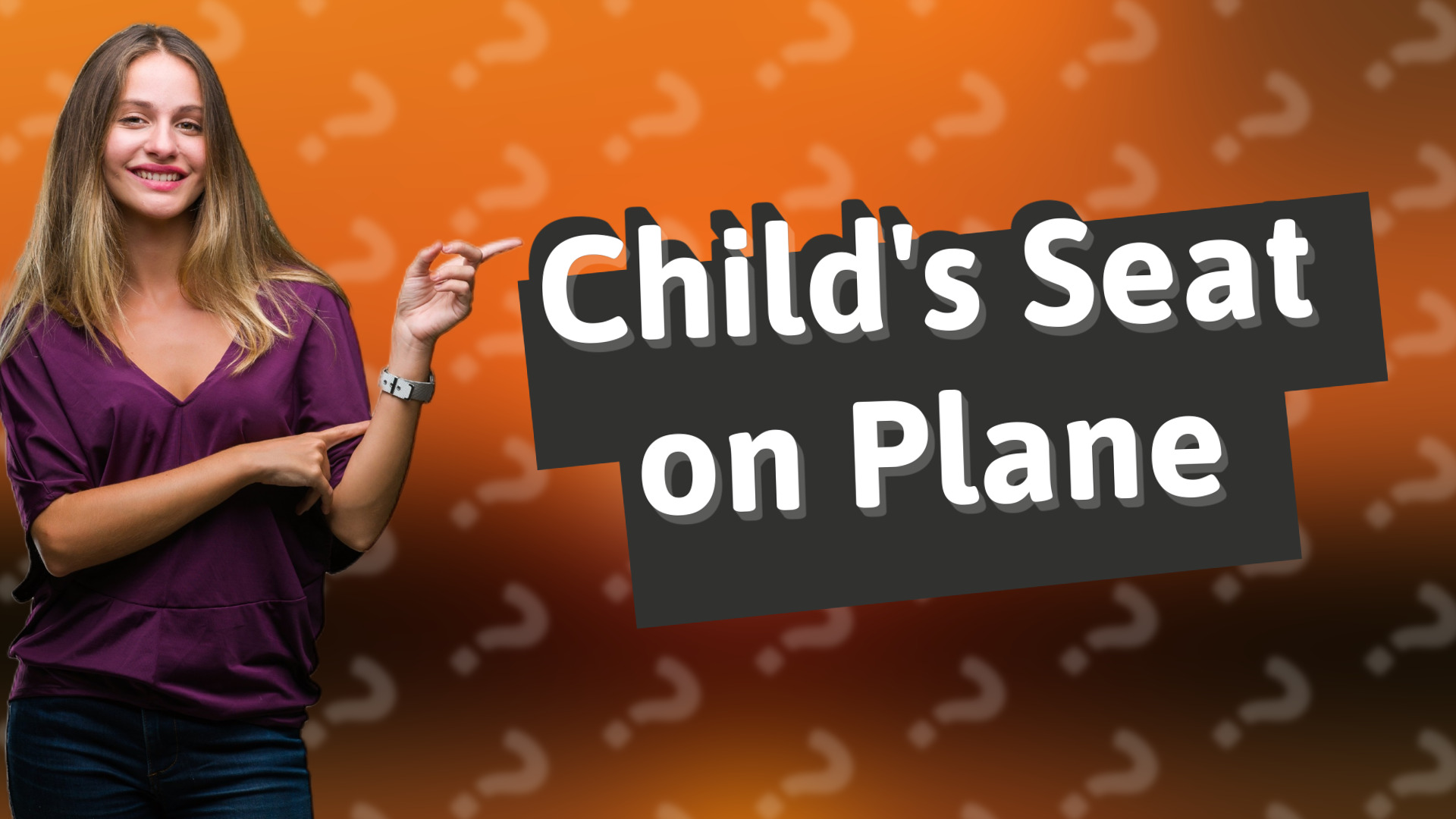 Child's Seat on Plane