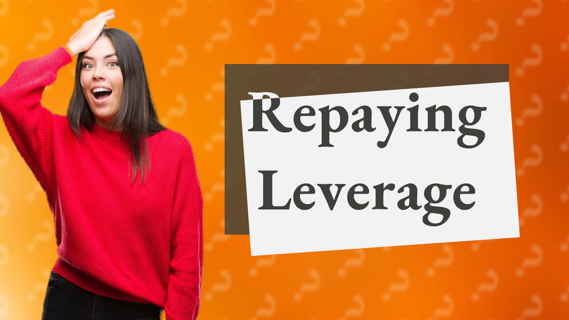 Repaying Leverage