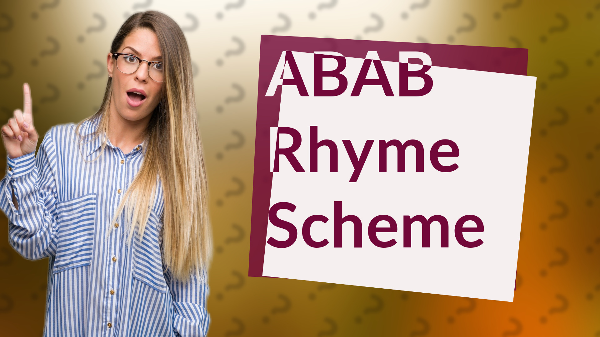 ABAB Rhyme Scheme