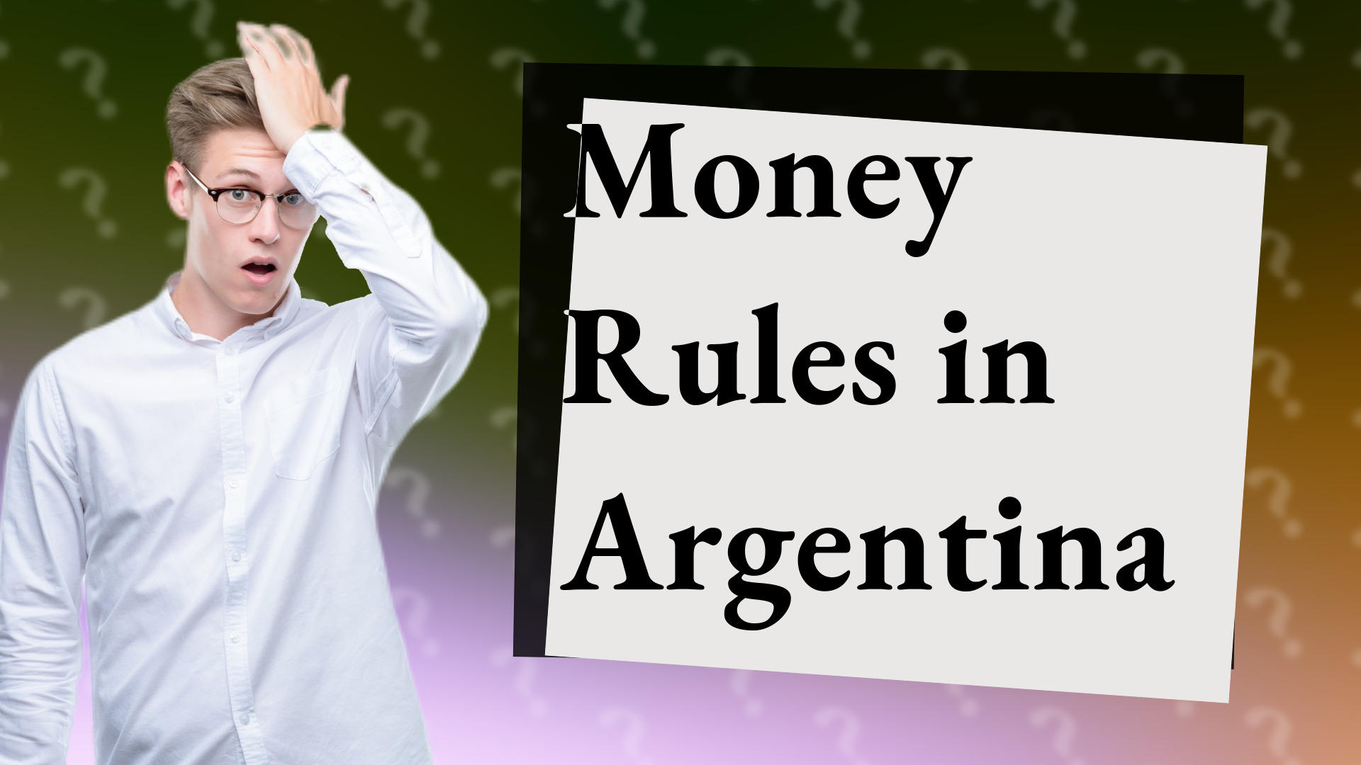 Money Rules in Argentina