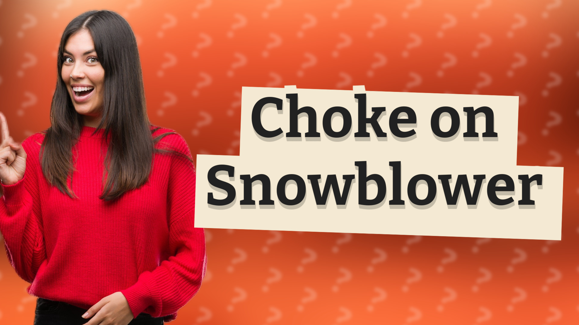Choke on Snowblower