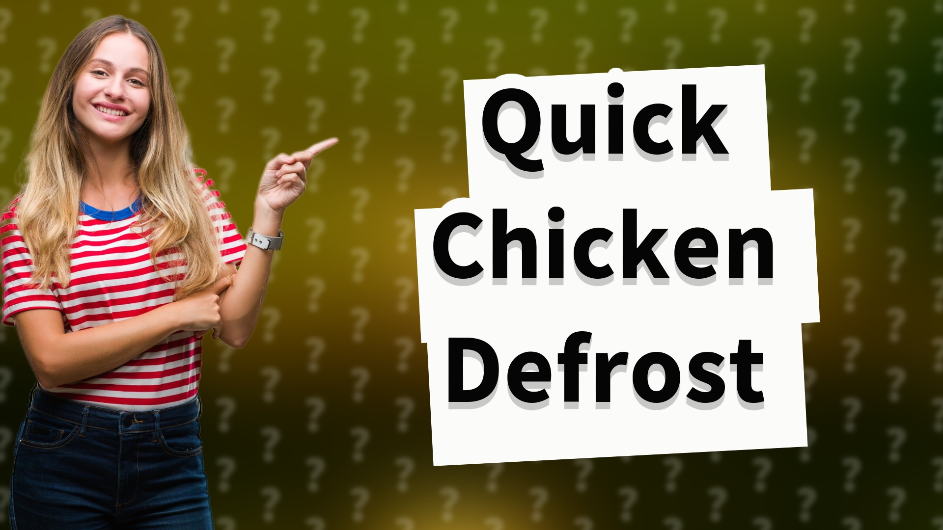 Quick Chicken Defrost