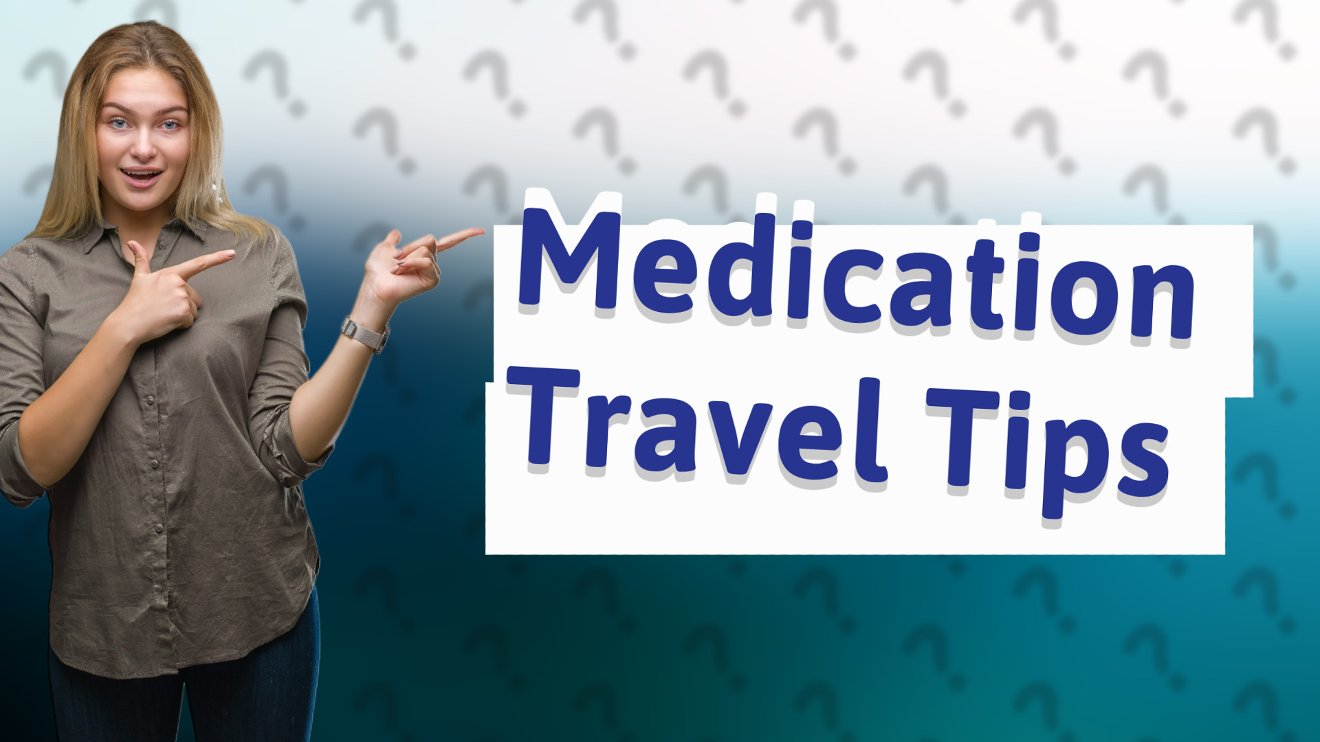Medication Travel Tips