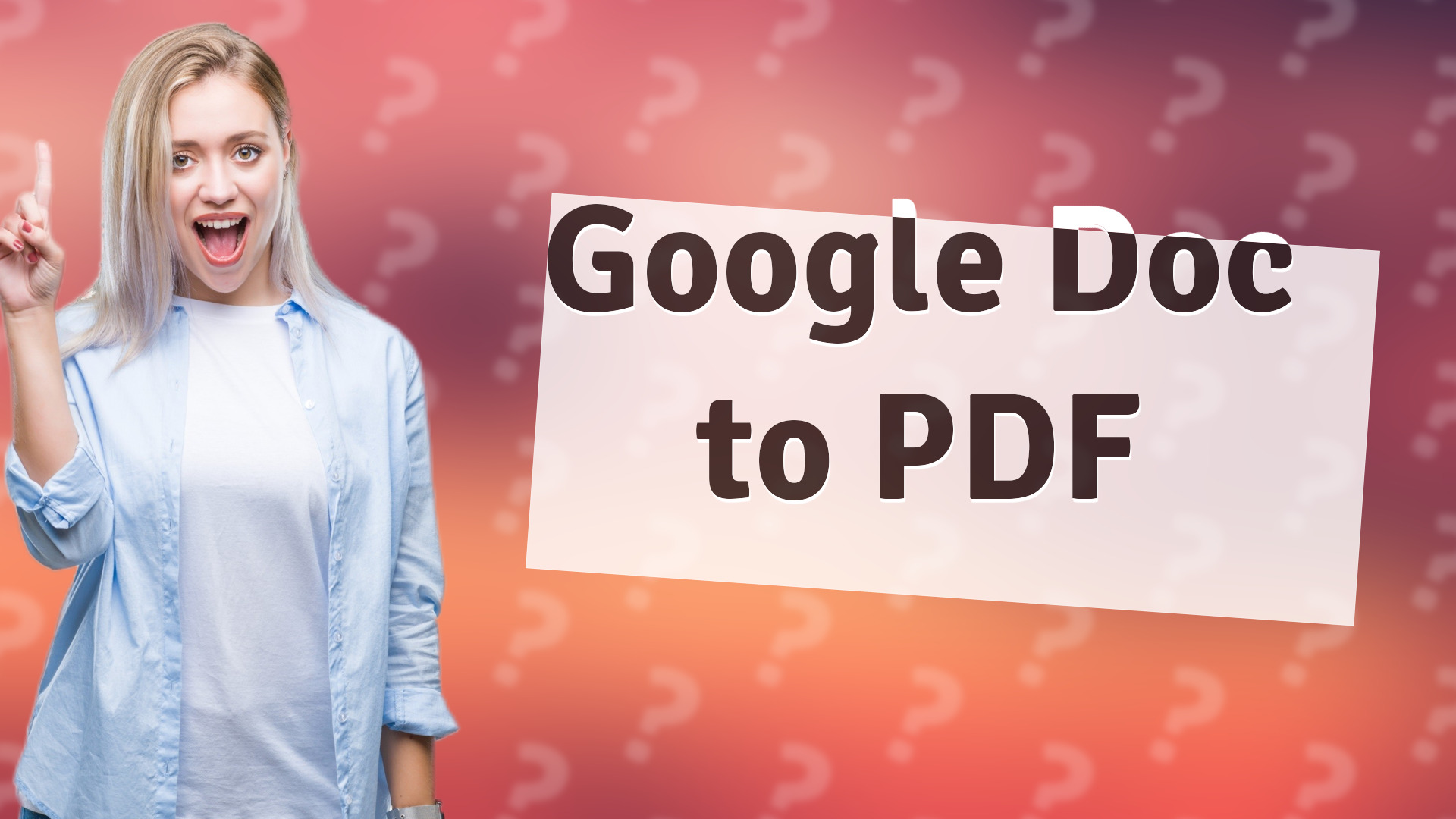Google Doc to PDF