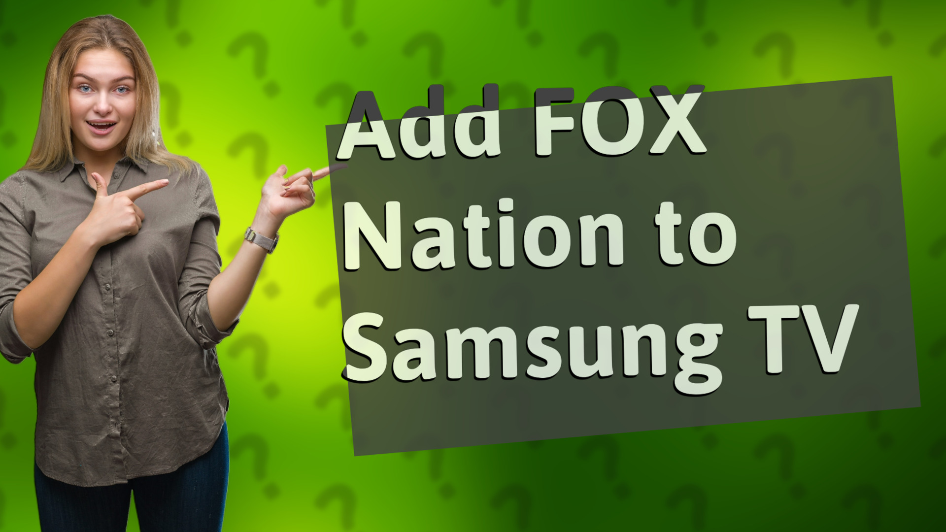 Add FOX Nation to Samsung TV