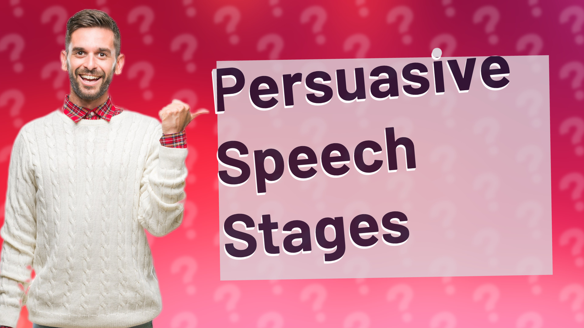 Persuasive Speech Stages