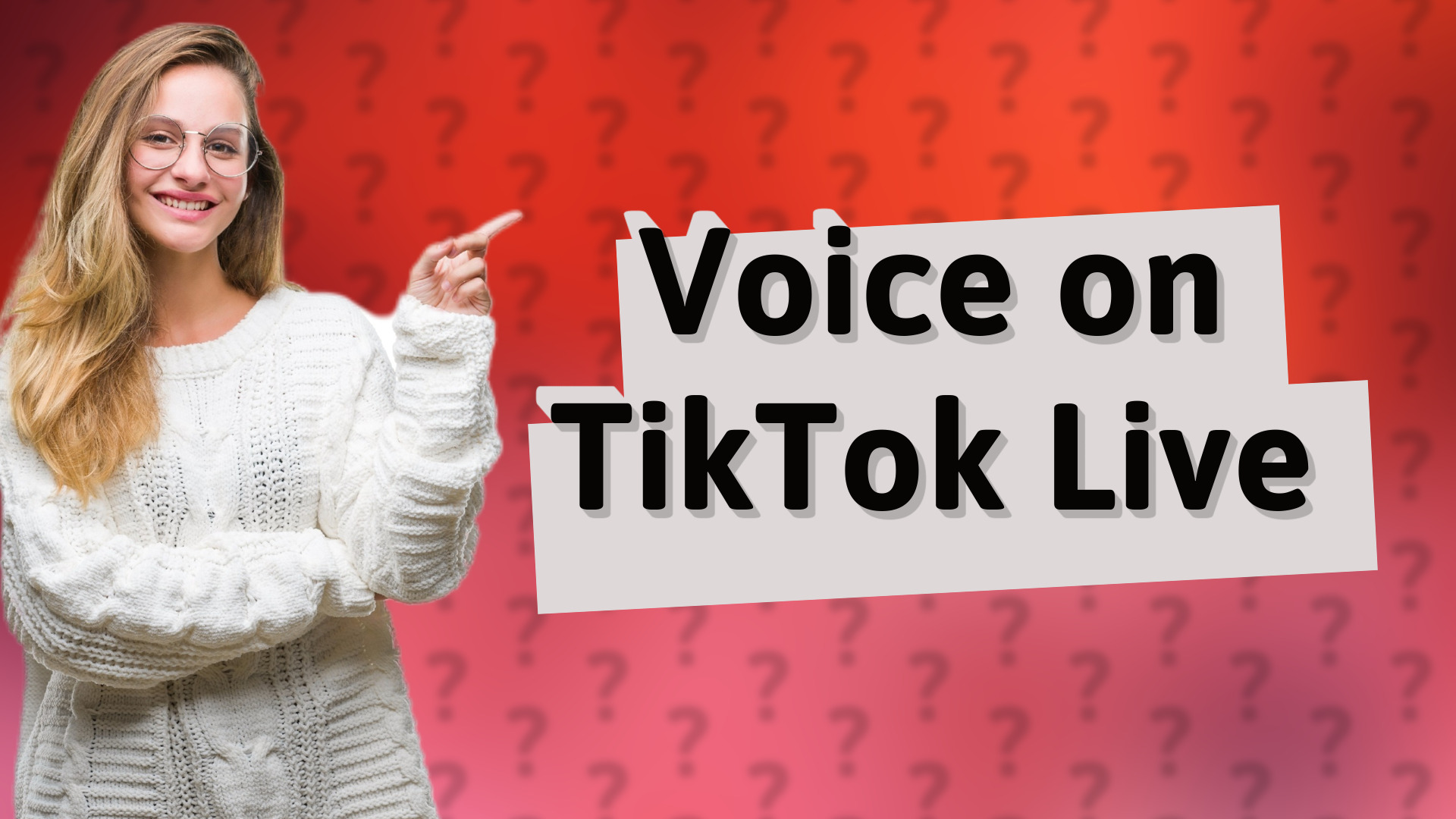 Voice on TikTok Live