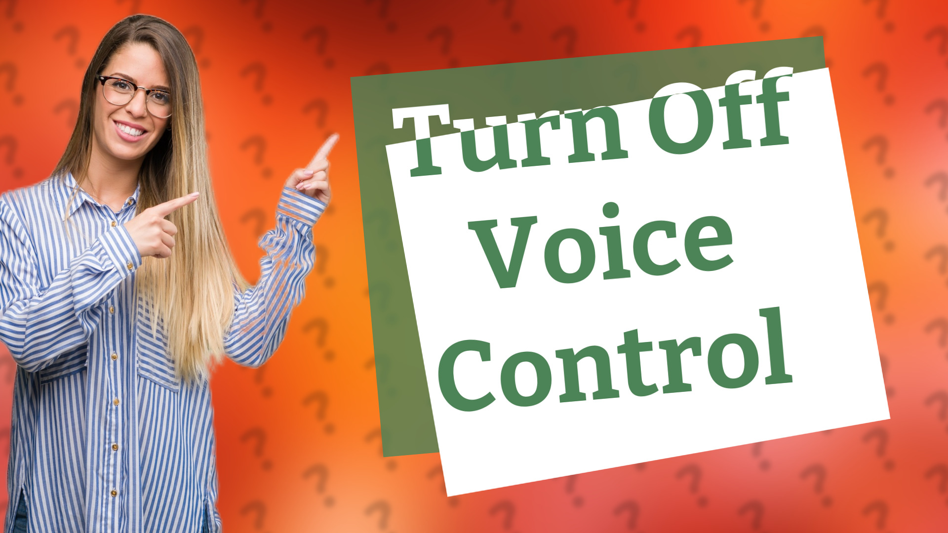 Turn Off Voice Control