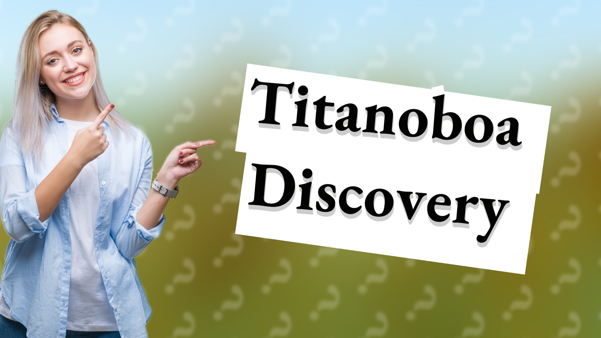 Titanoboa Discovery
