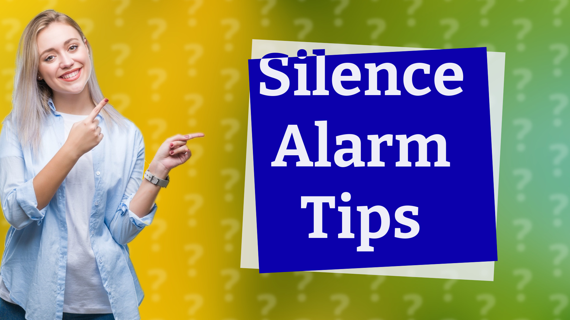 Silence Alarm Tips
