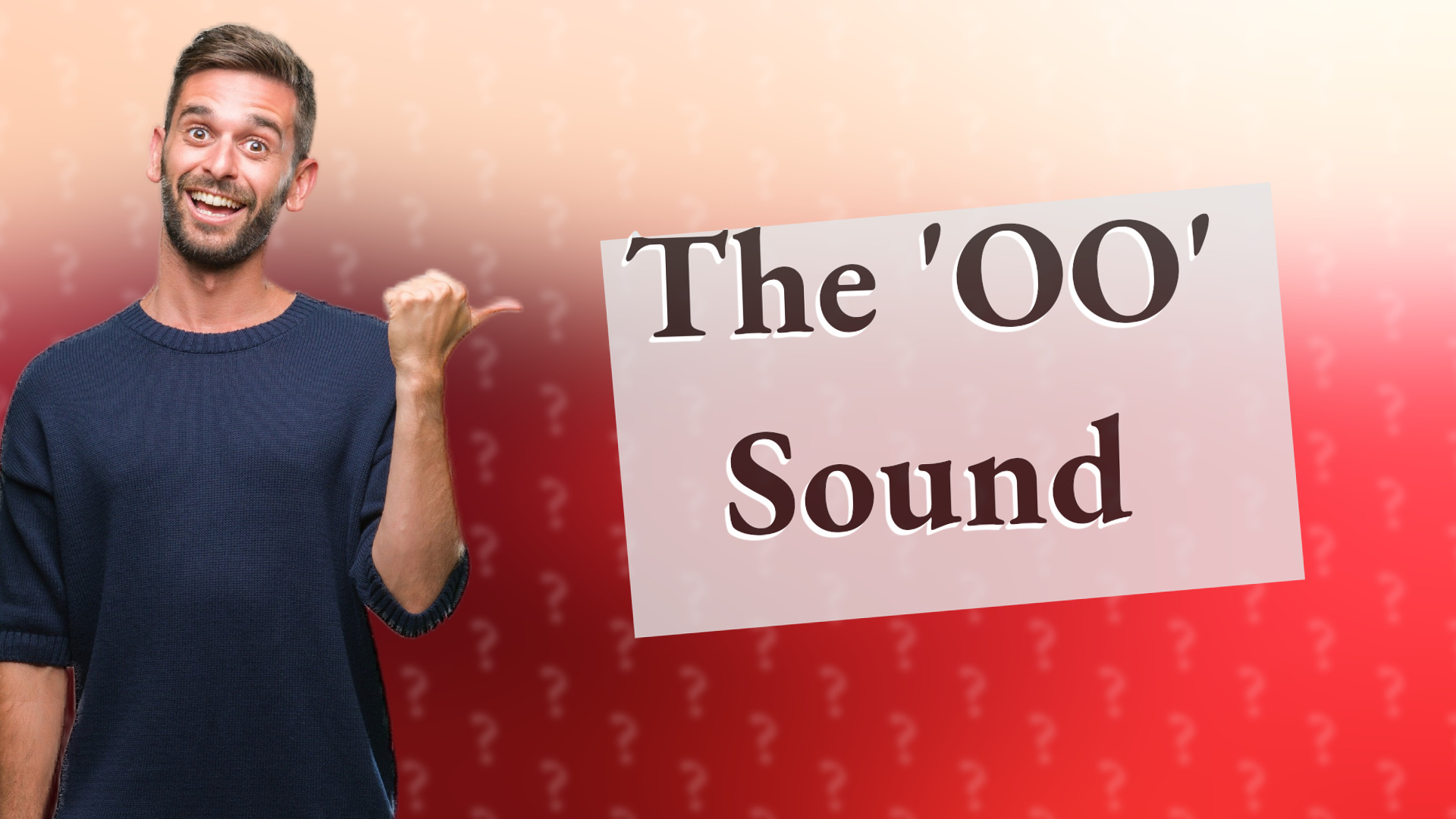 The 'OO' Sound