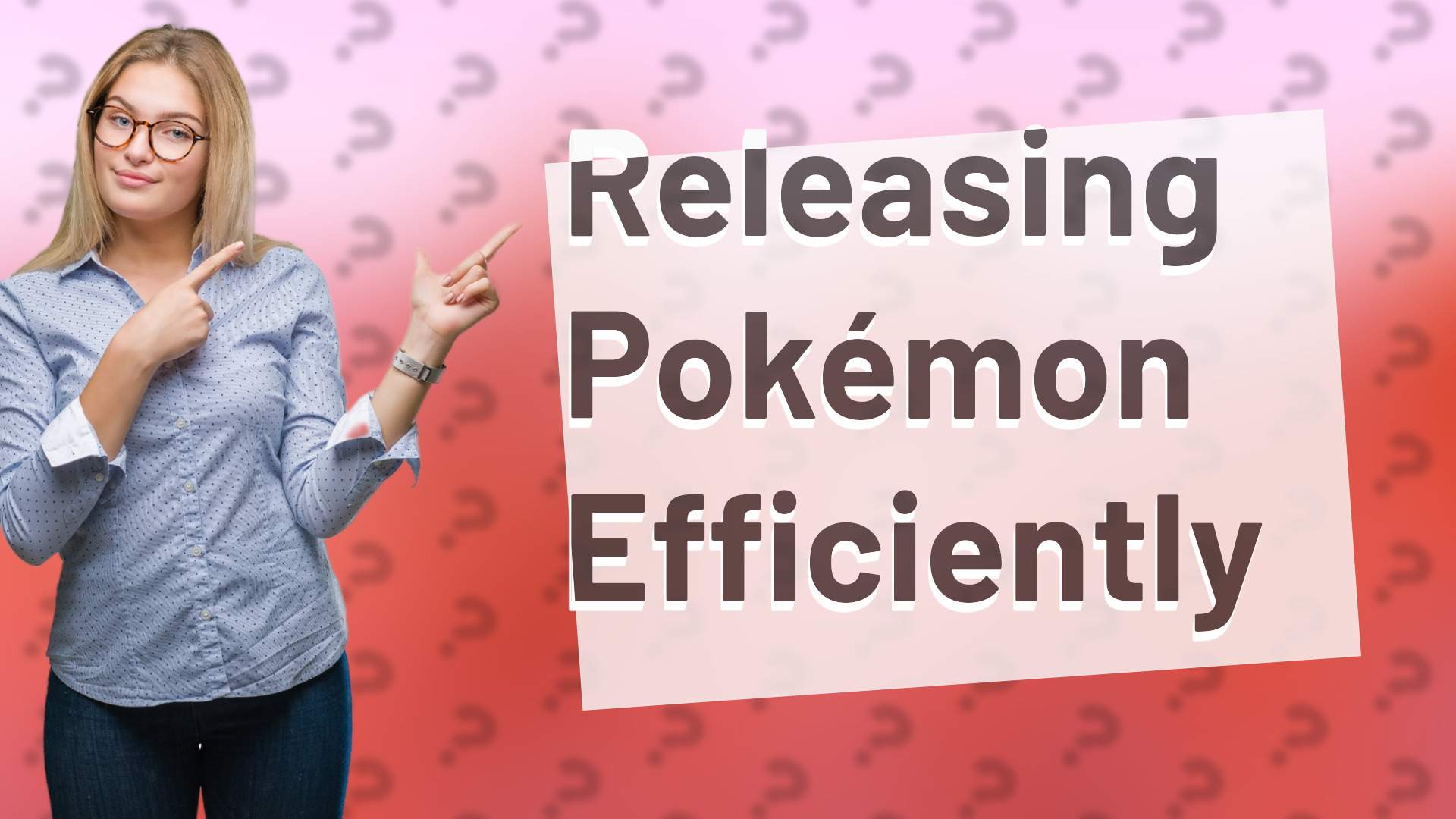 Releasing Pokémon Efficiently