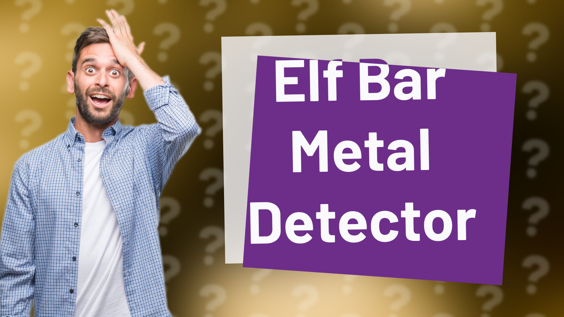 Elf Bar Metal Detector