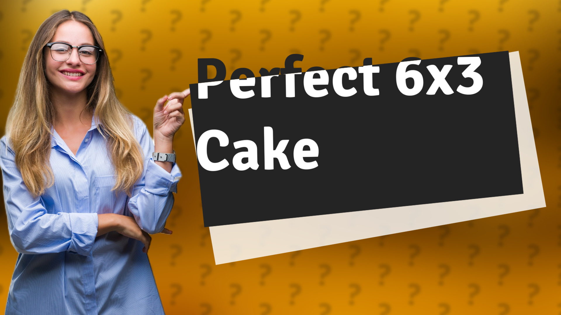 Perfect 6x3 Cake