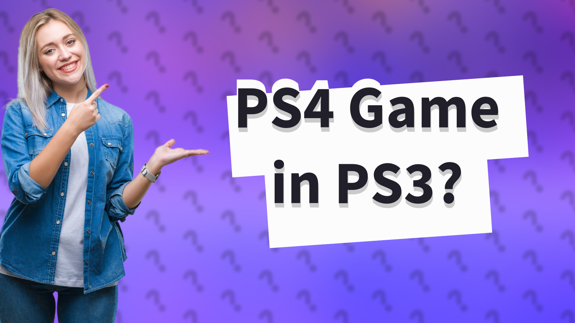 PS4 Game in PS3?