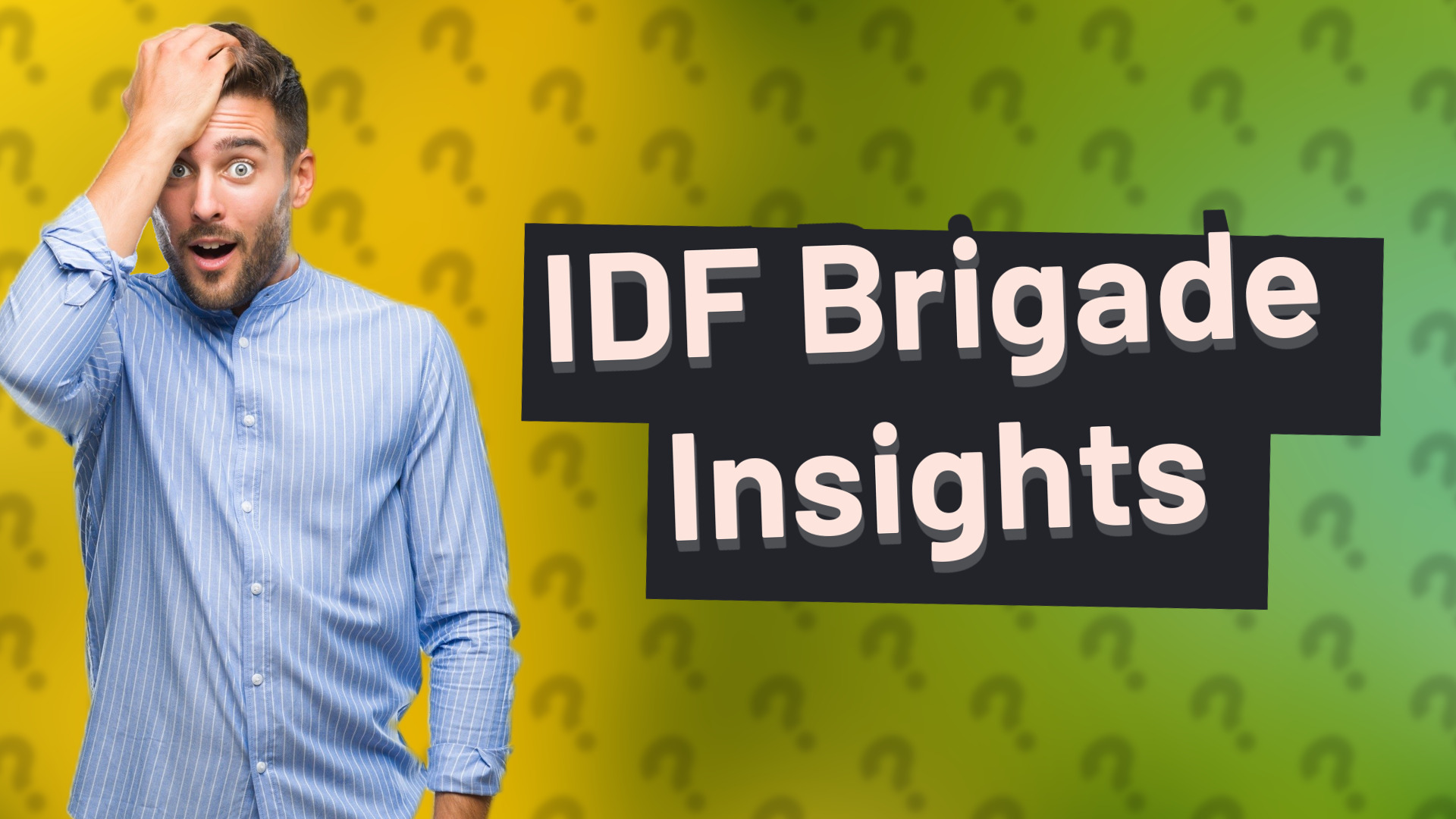 IDF Brigade Insights