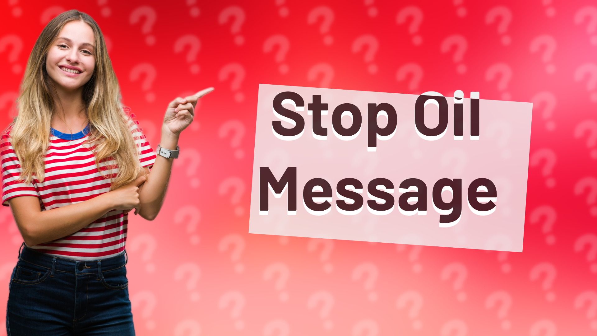 Stop Oil Message