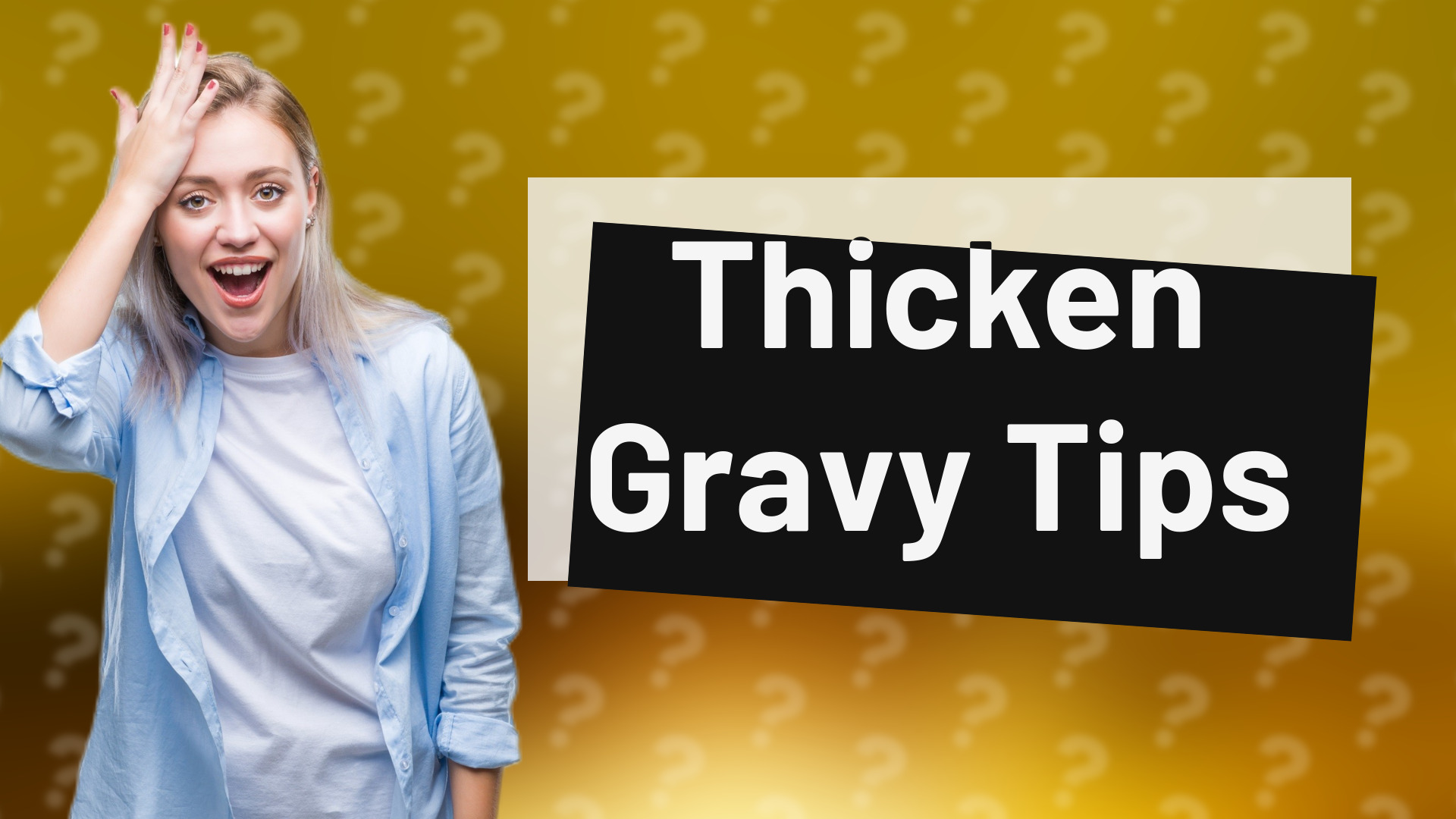 Thicken Gravy Tips