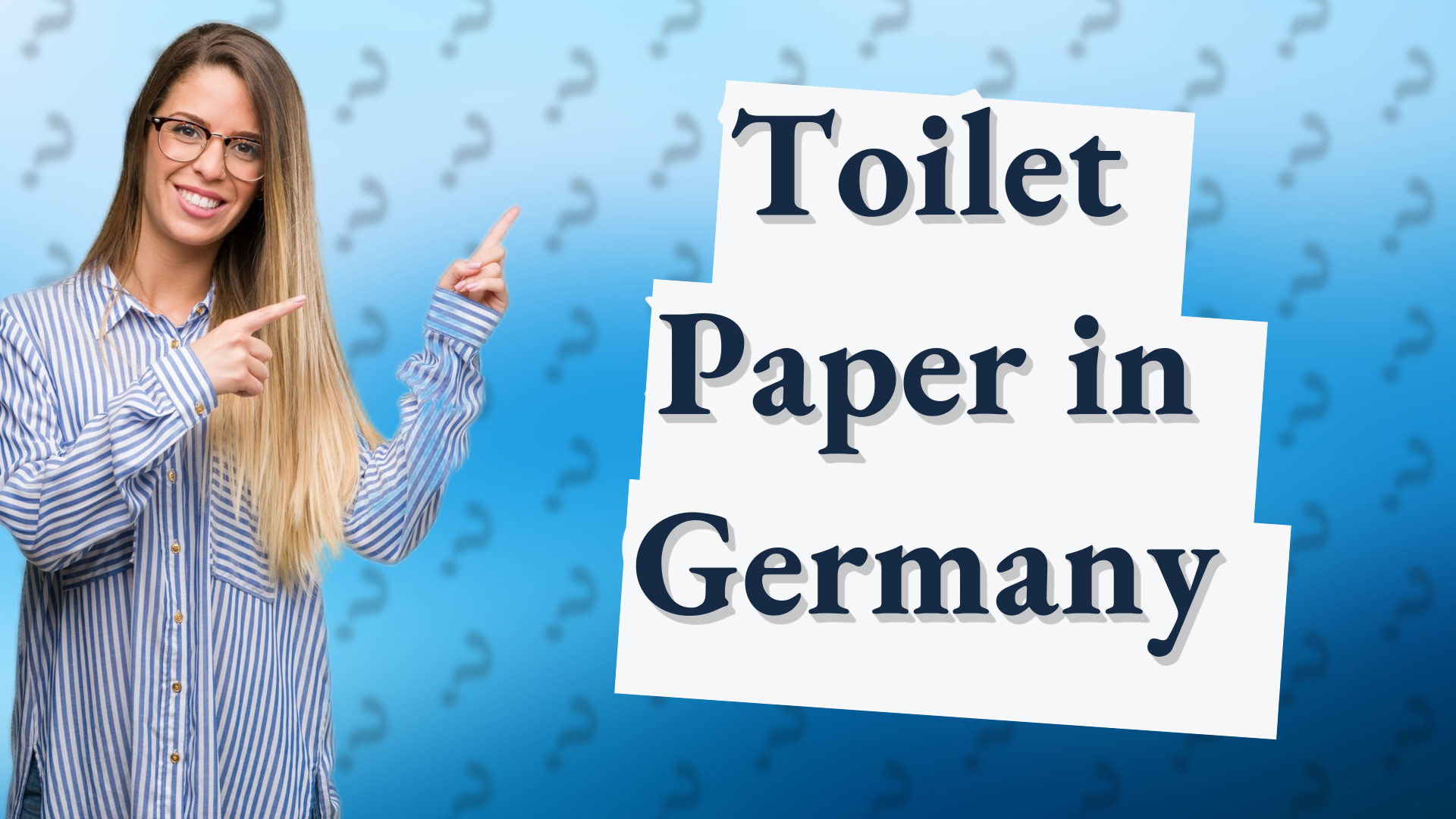 Toilet Paper in Germany