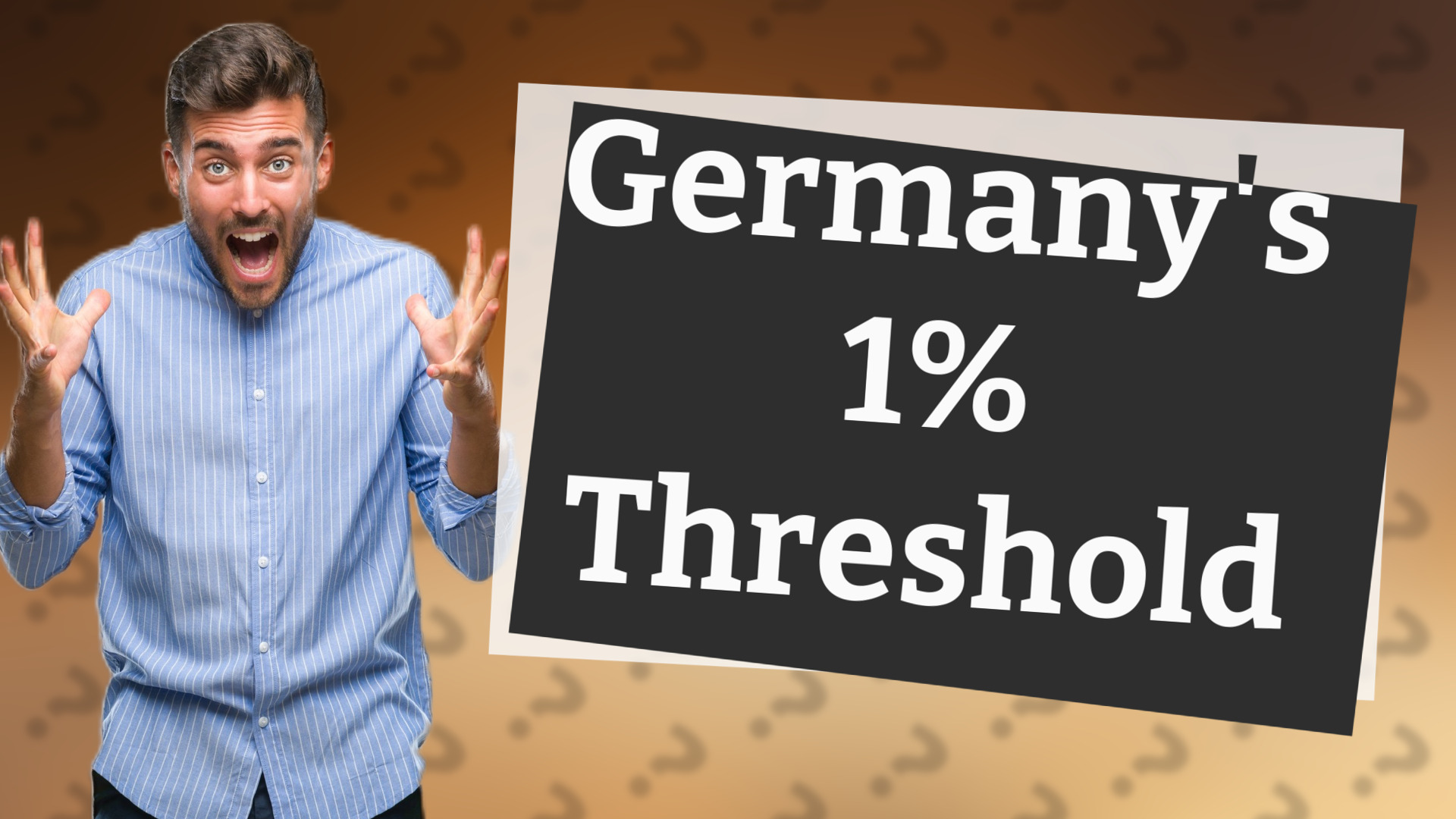 Germany's 1% Threshold