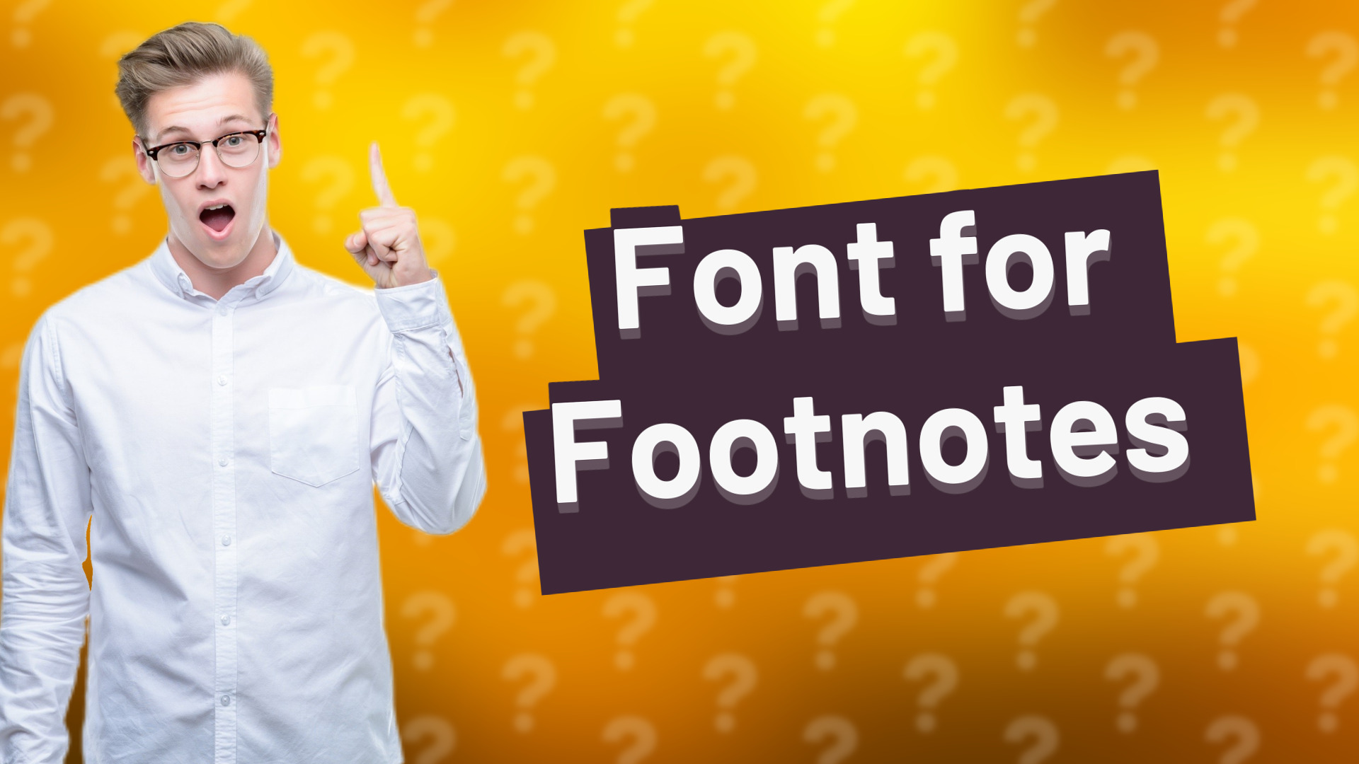 Font for Footnotes