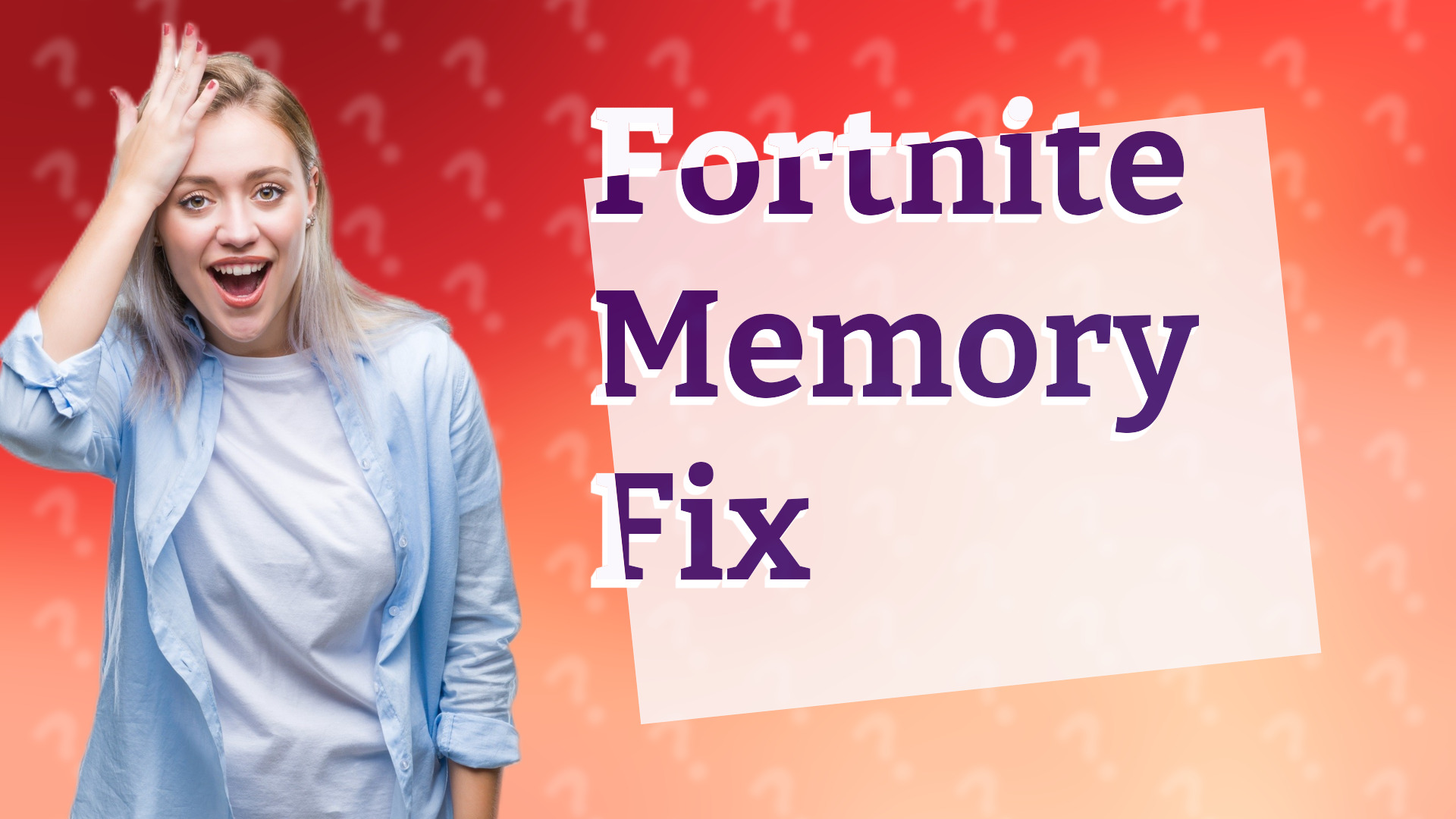 Fortnite Memory Fix