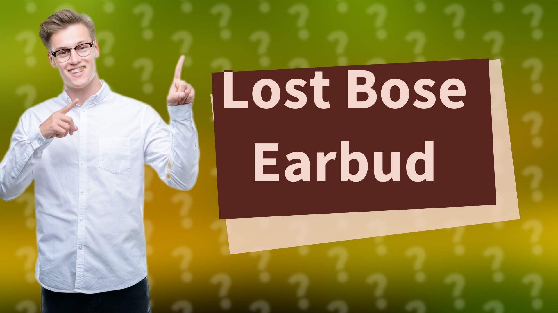 Lost Bose Earbud