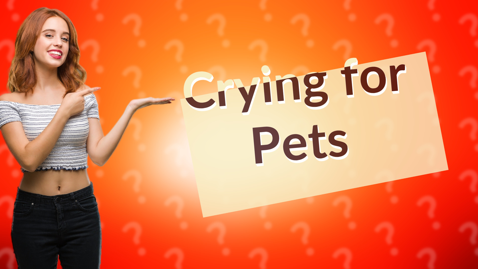 Crying for Pets