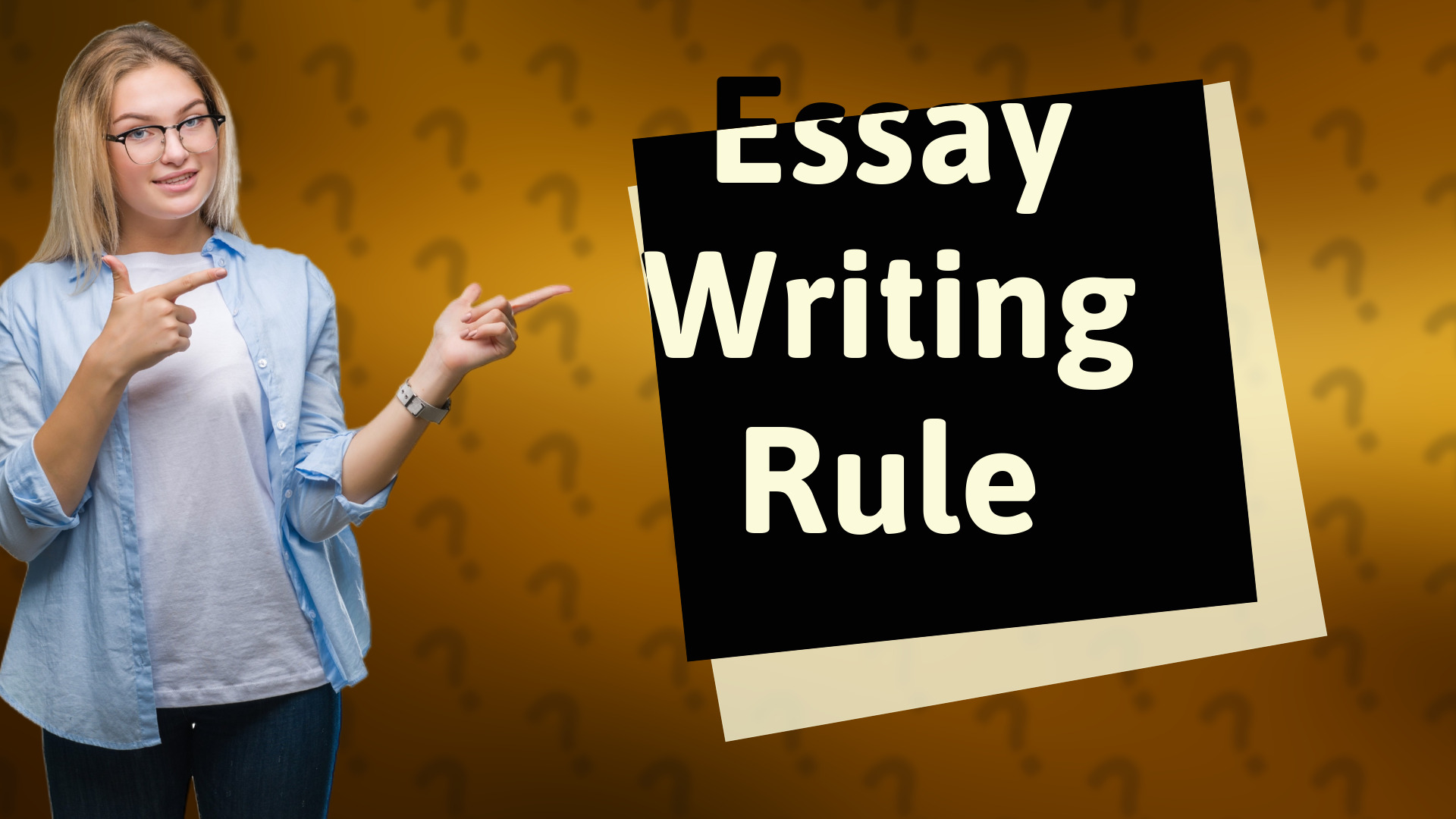 Essay Writing Rule