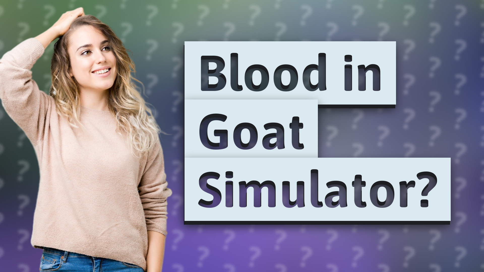 Blood in Goat Simulator?