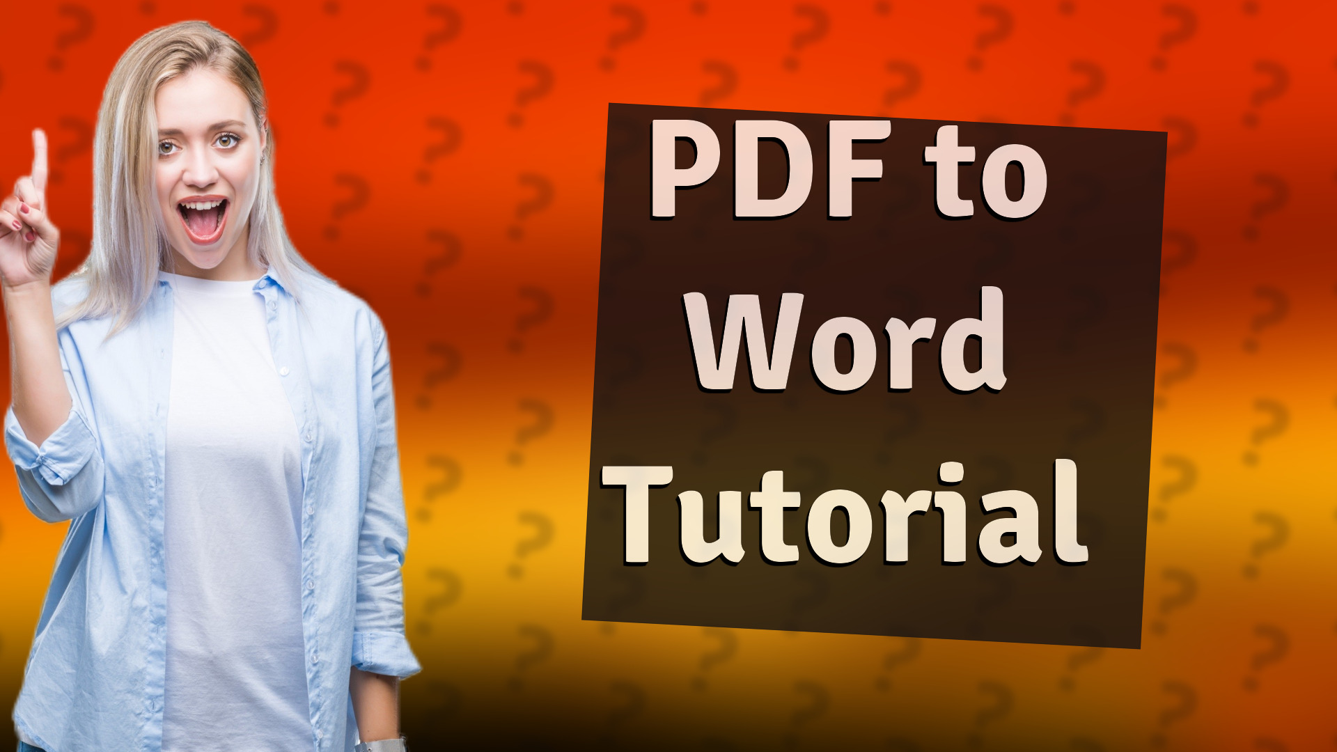 PDF to Word Tutorial
