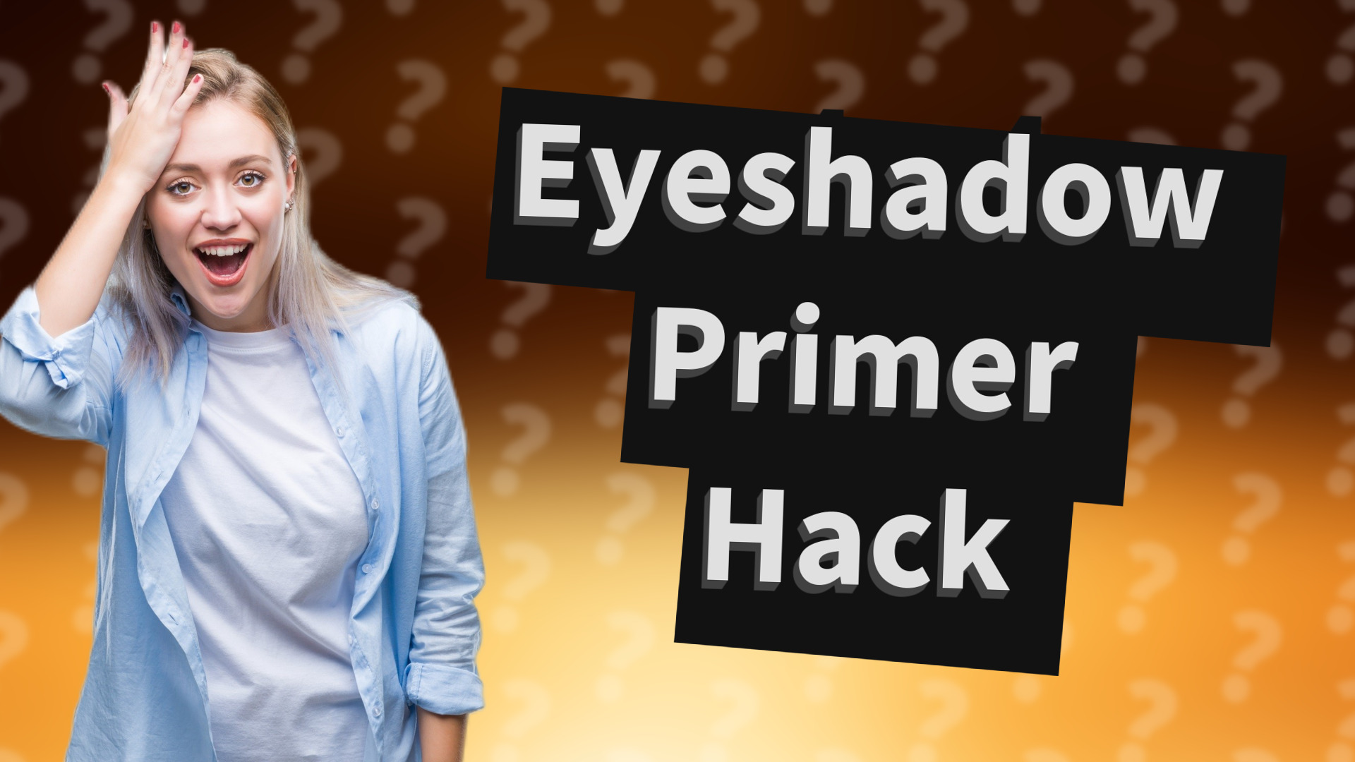 Eyeshadow Primer Hack