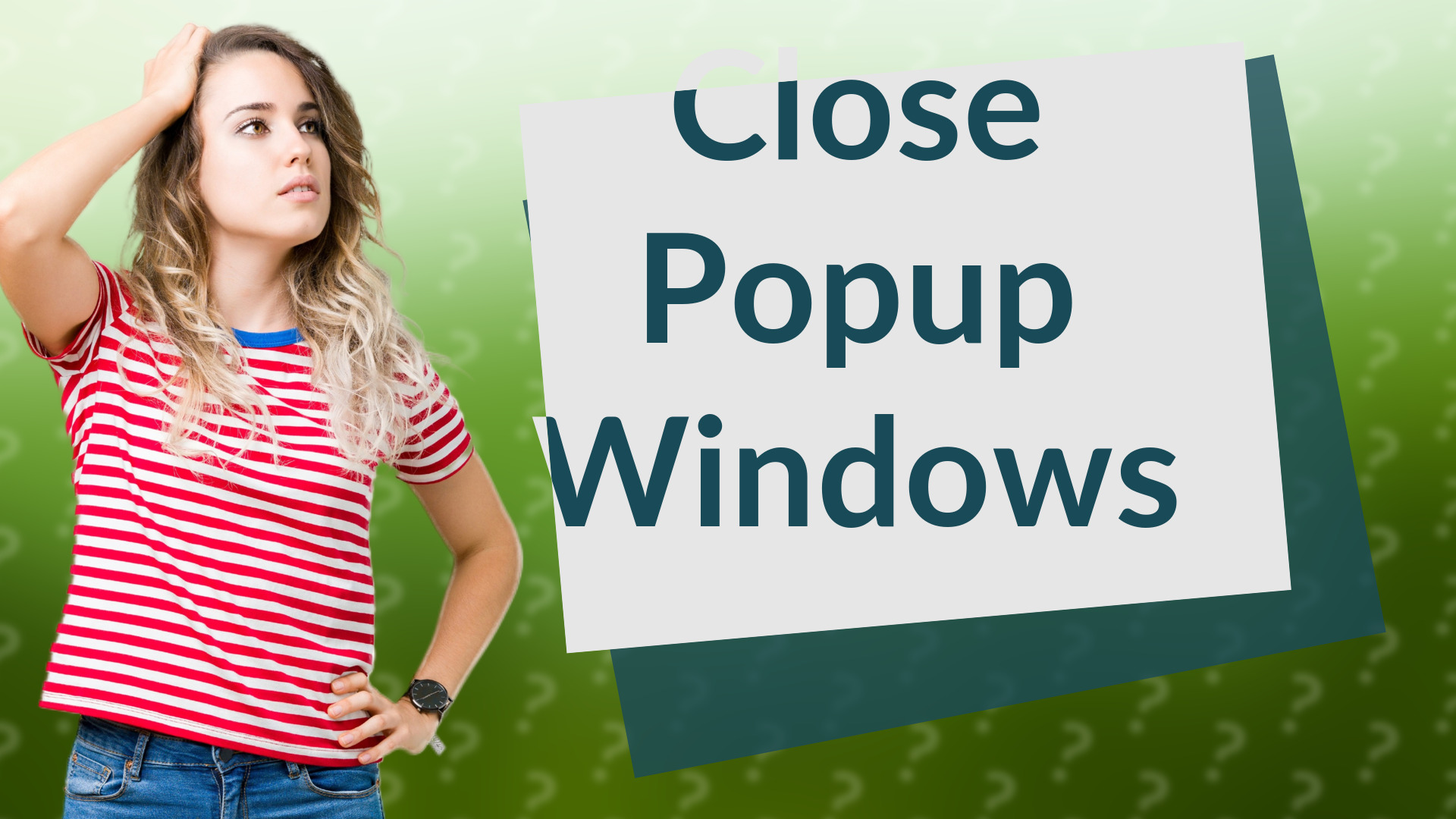 Close Popup Windows