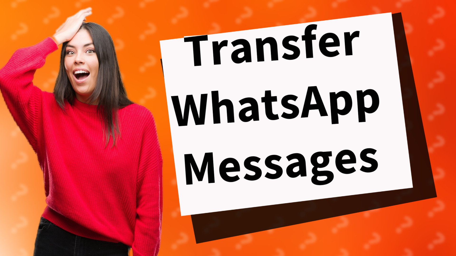 Transfer WhatsApp Messages