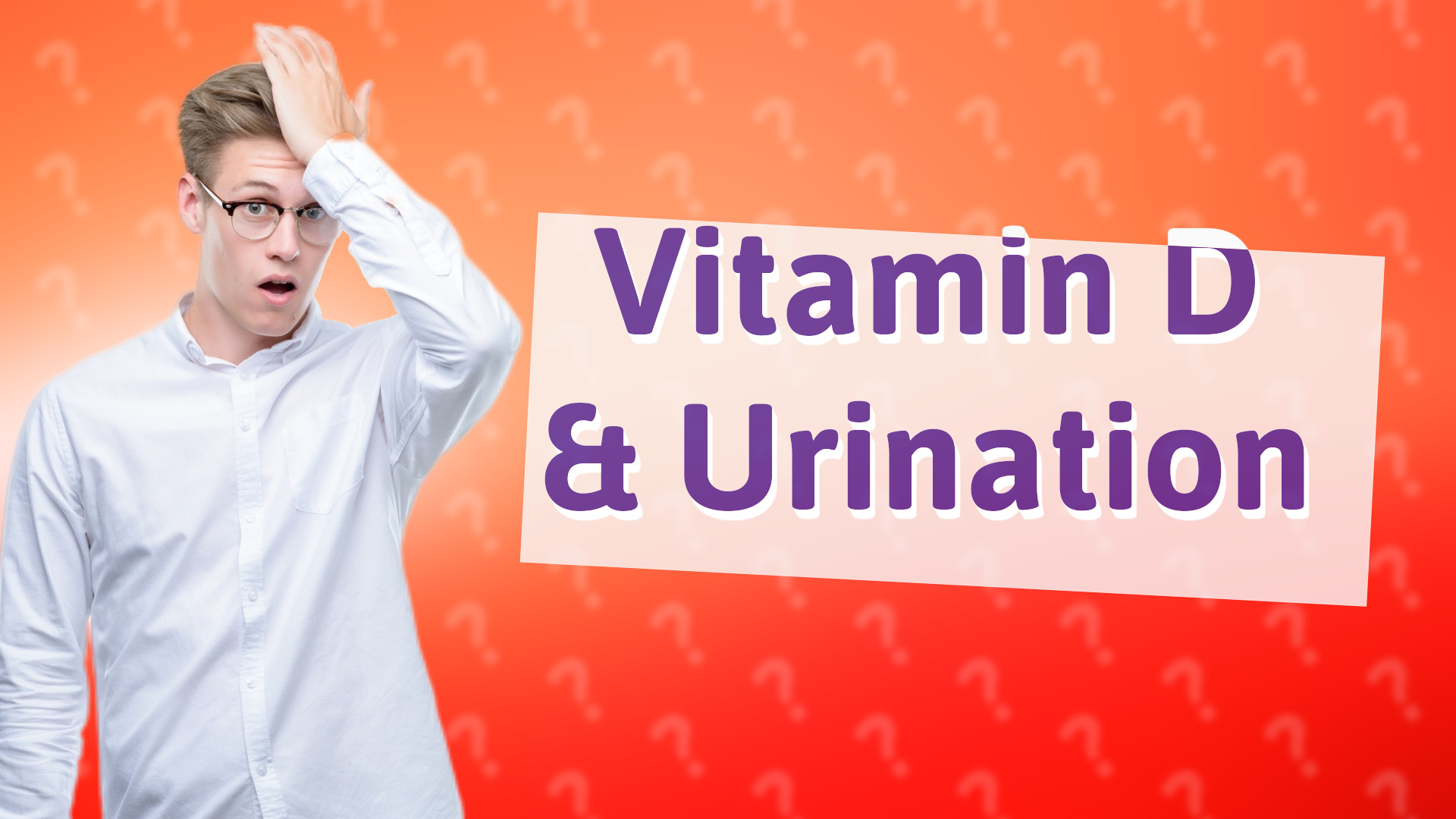 Vitamin D & Urination
