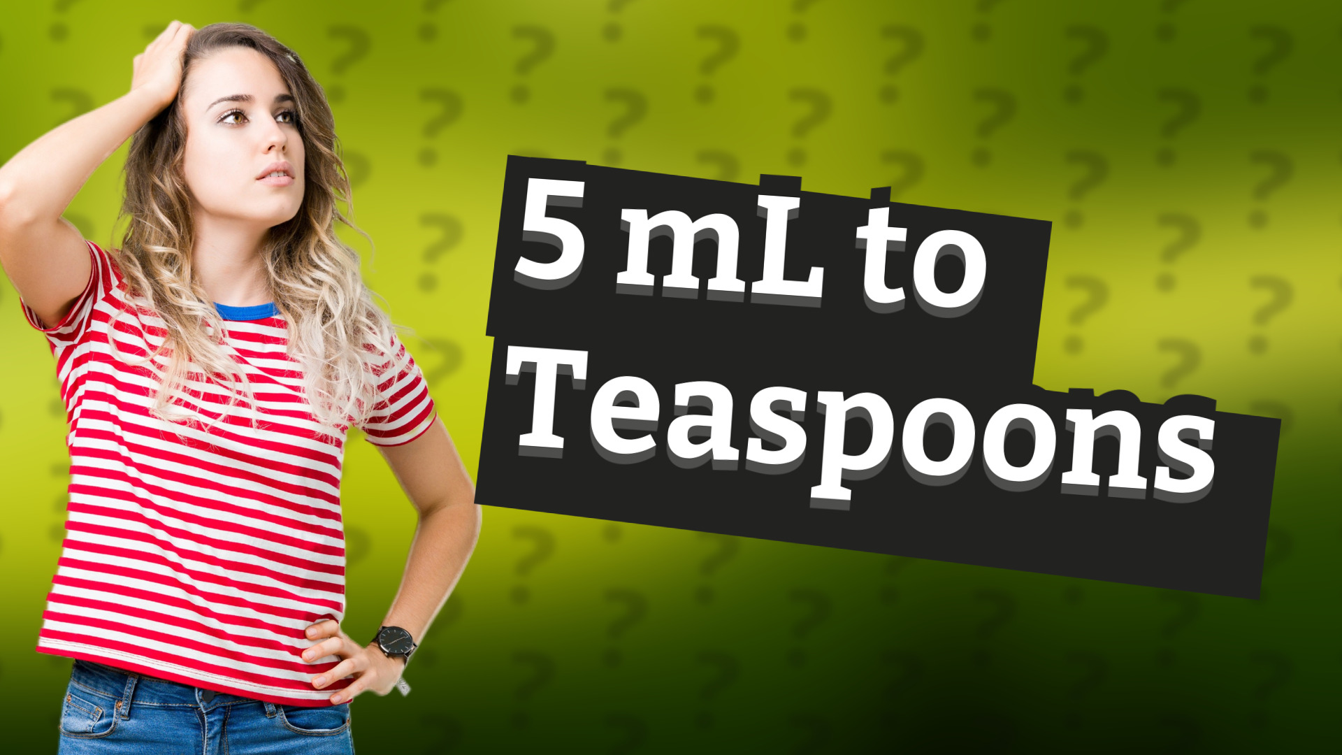 5 mL to Teaspoons
