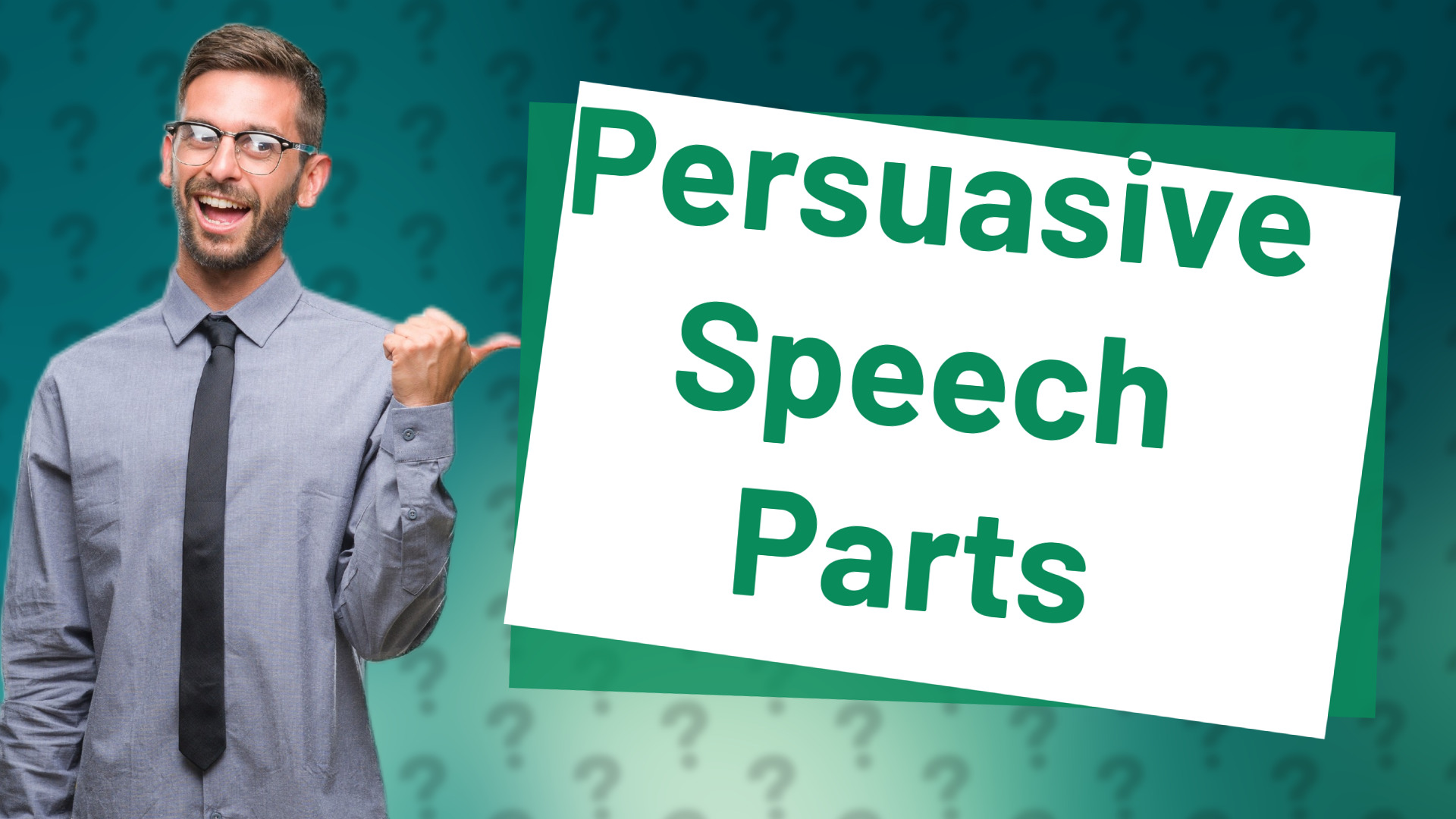 Persuasive Speech Parts